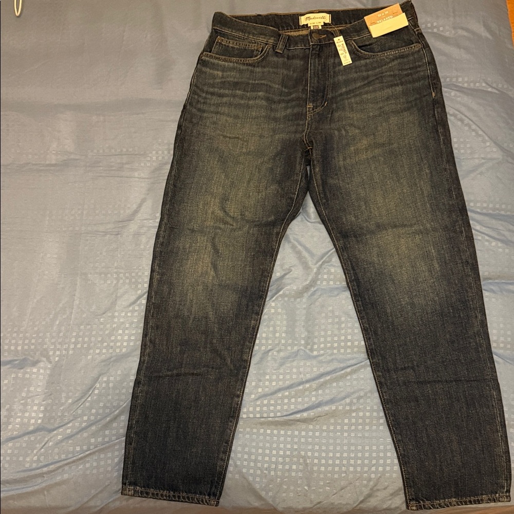 Madewell Men's Dark Wash Straight Jeans
